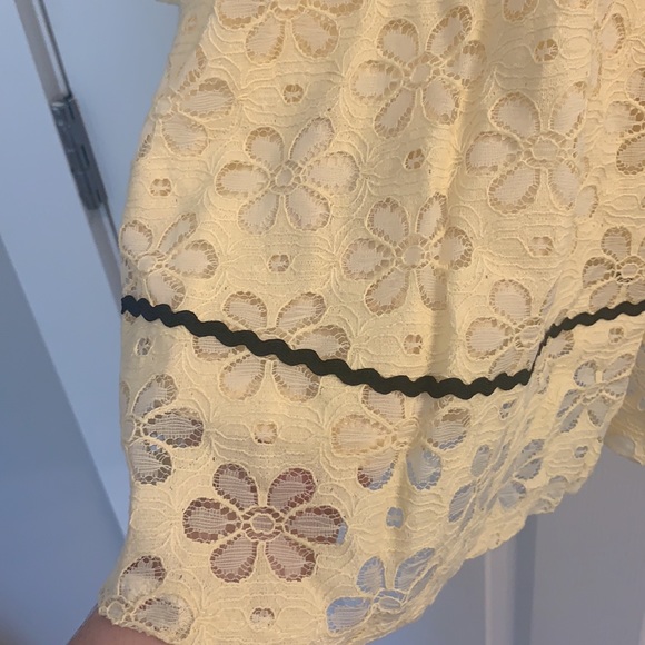 Ruidiya Yellow Lace Floral Dress - Picture 3 of 6